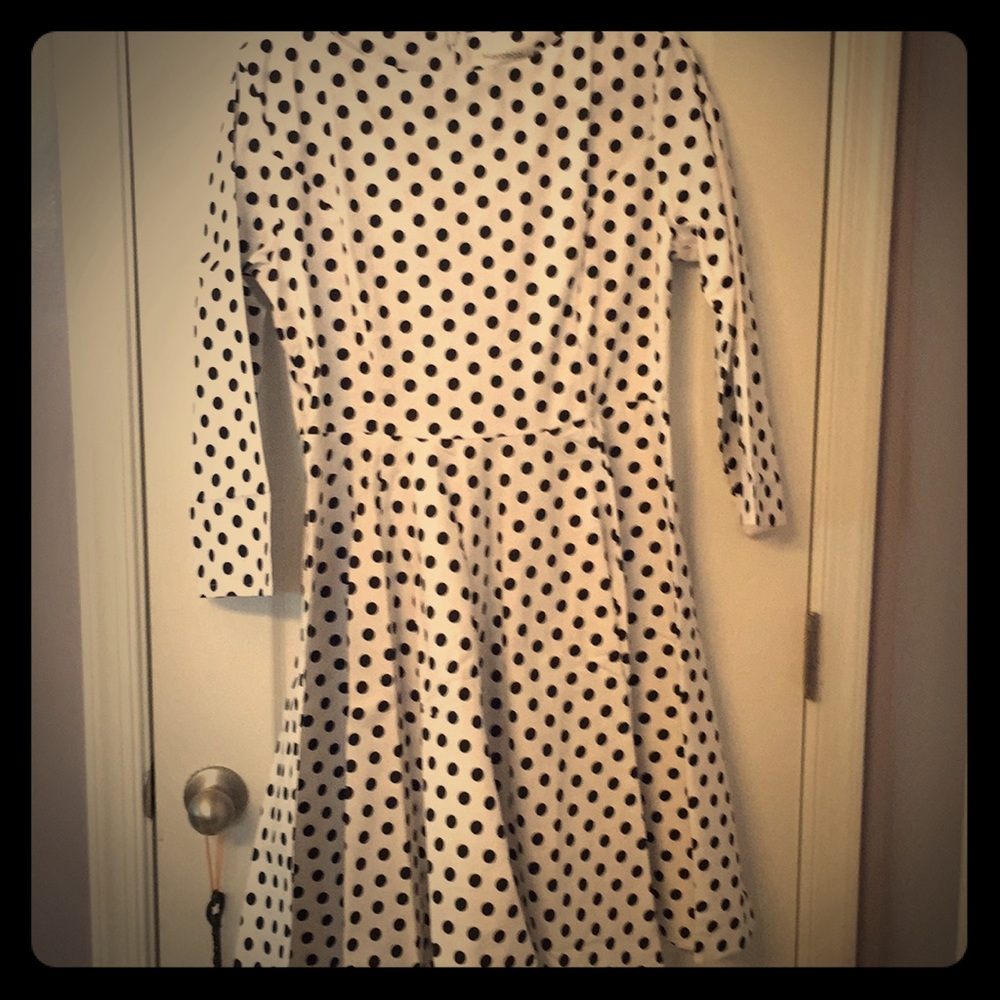 Vintage style polka dot dress